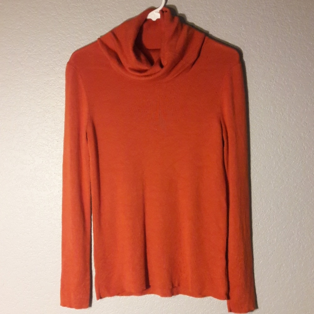 Banana Republic Orange Cowl Neck Sweater